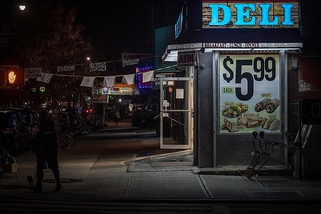 Corner deli, Harlem.